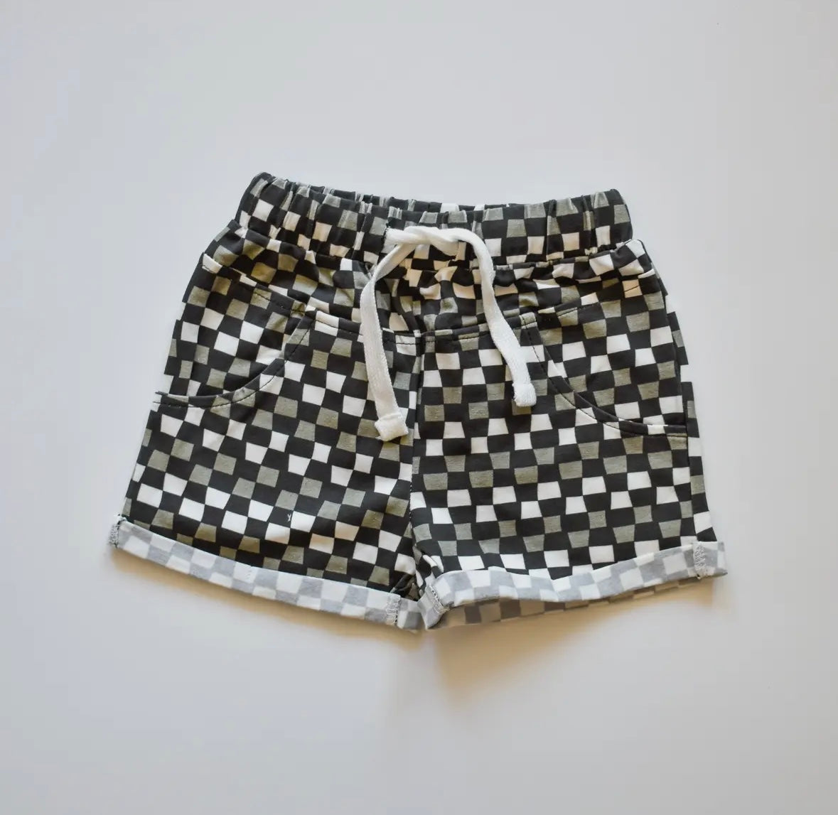 Check Ya Later Shorts | Black+Gray