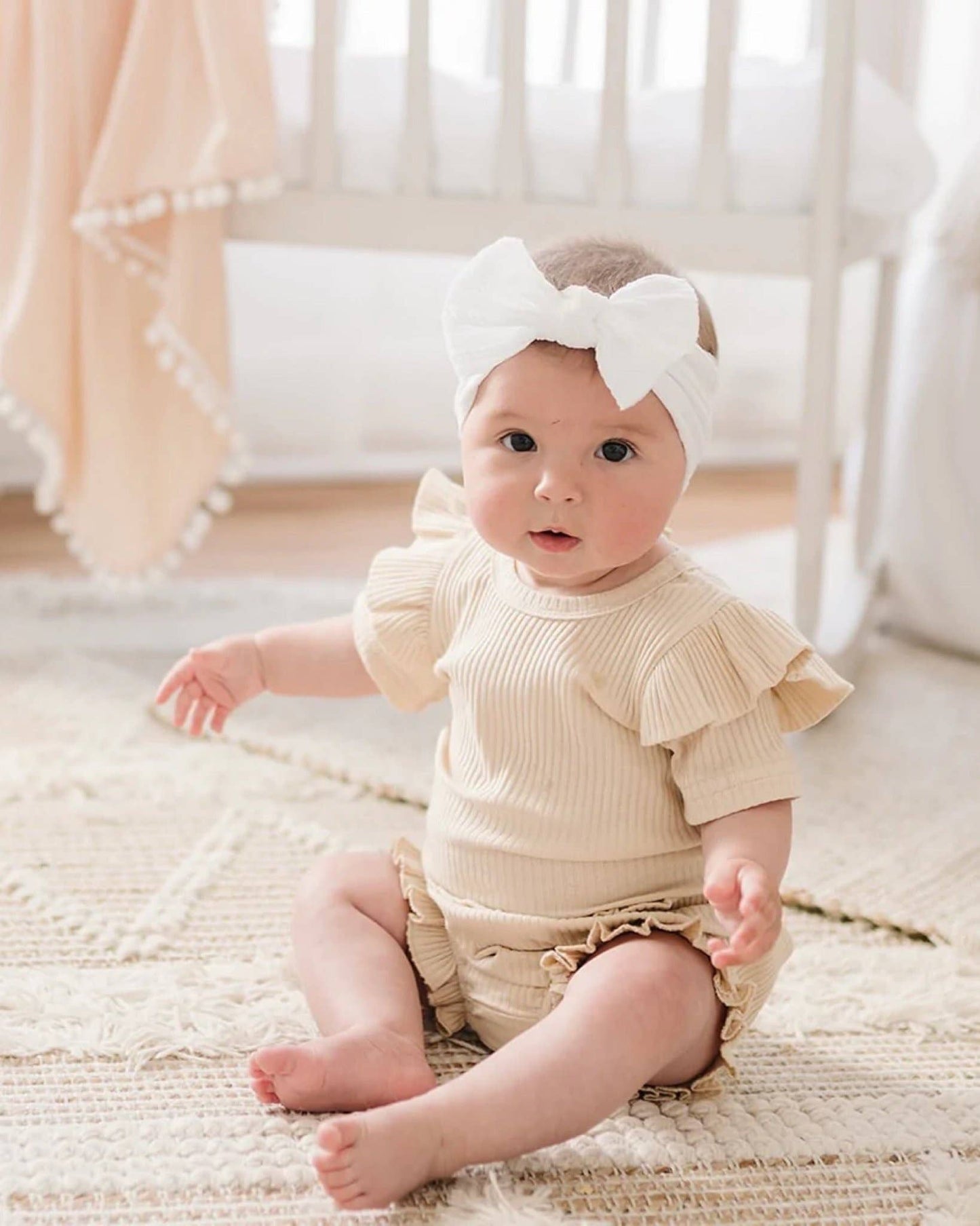 Ribbed Shorts Set | Vanilla