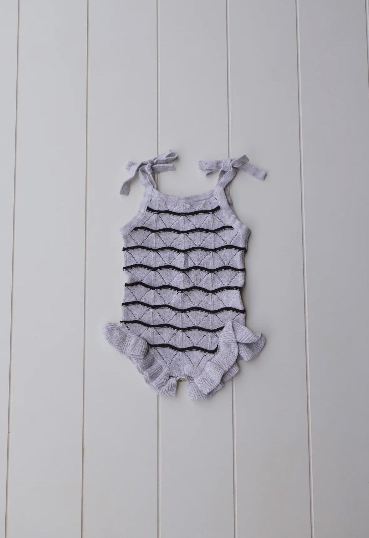 Knit Ruffle Onesie