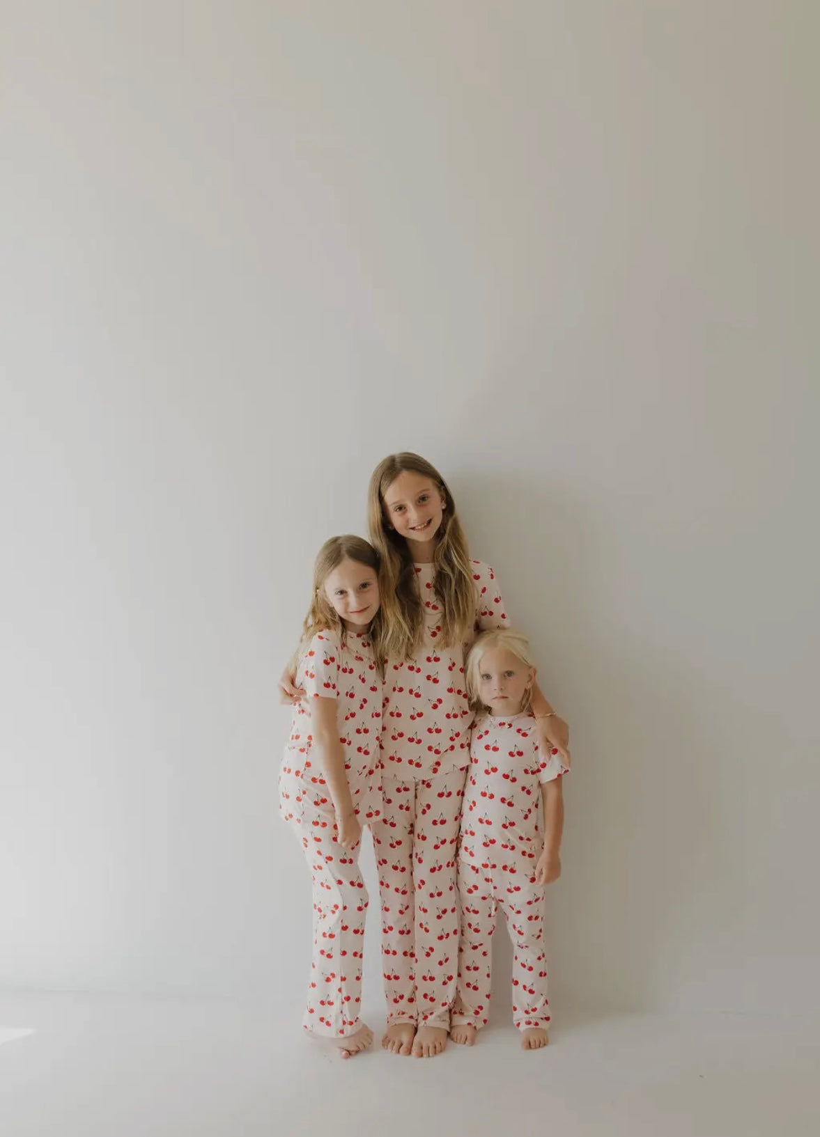 ff Short Sleeve Bamboo Lounge Set | Cherry Orchard
