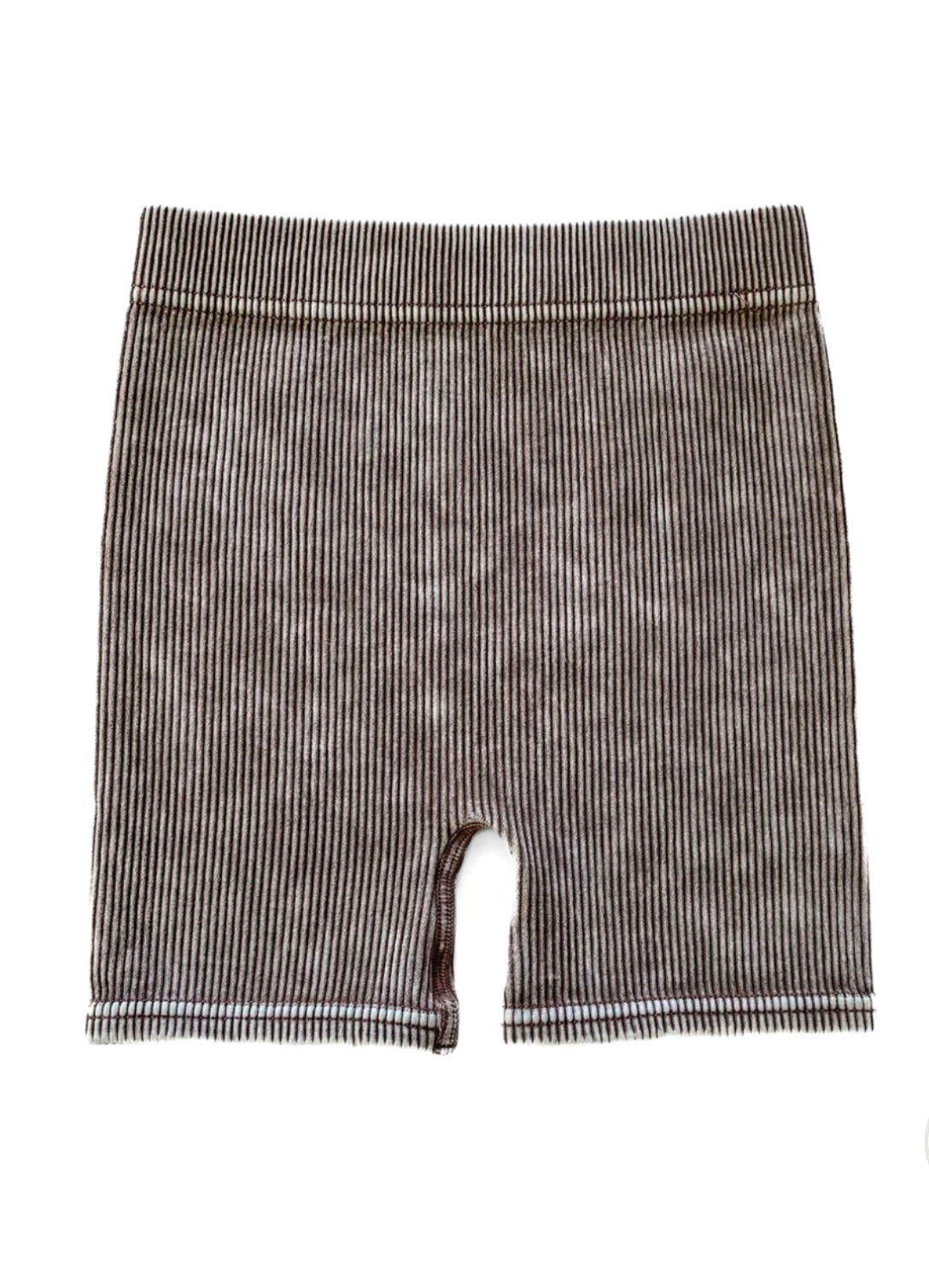 Acid Wash Biker Shorts | Coconut