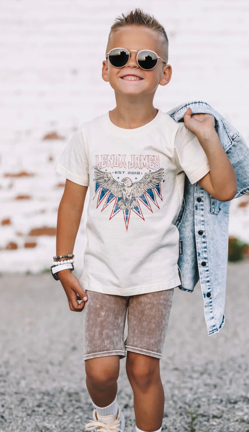 Acid Wash Biker Shorts | Coconut