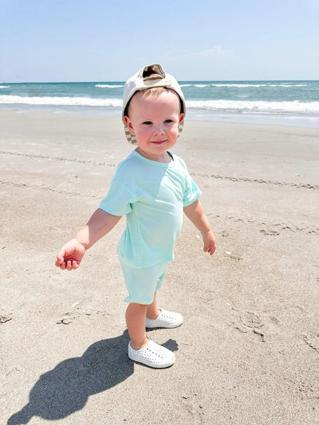 Aqua Bamboo Short Set