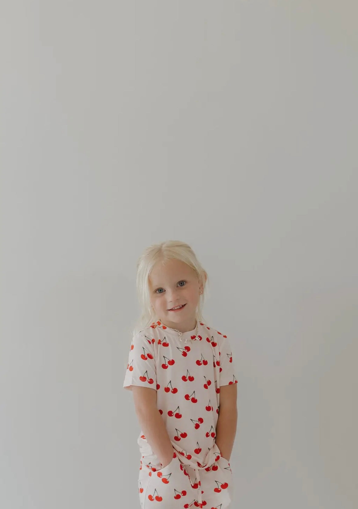 ff Short Sleeve Bamboo Lounge Set | Cherry Orchard