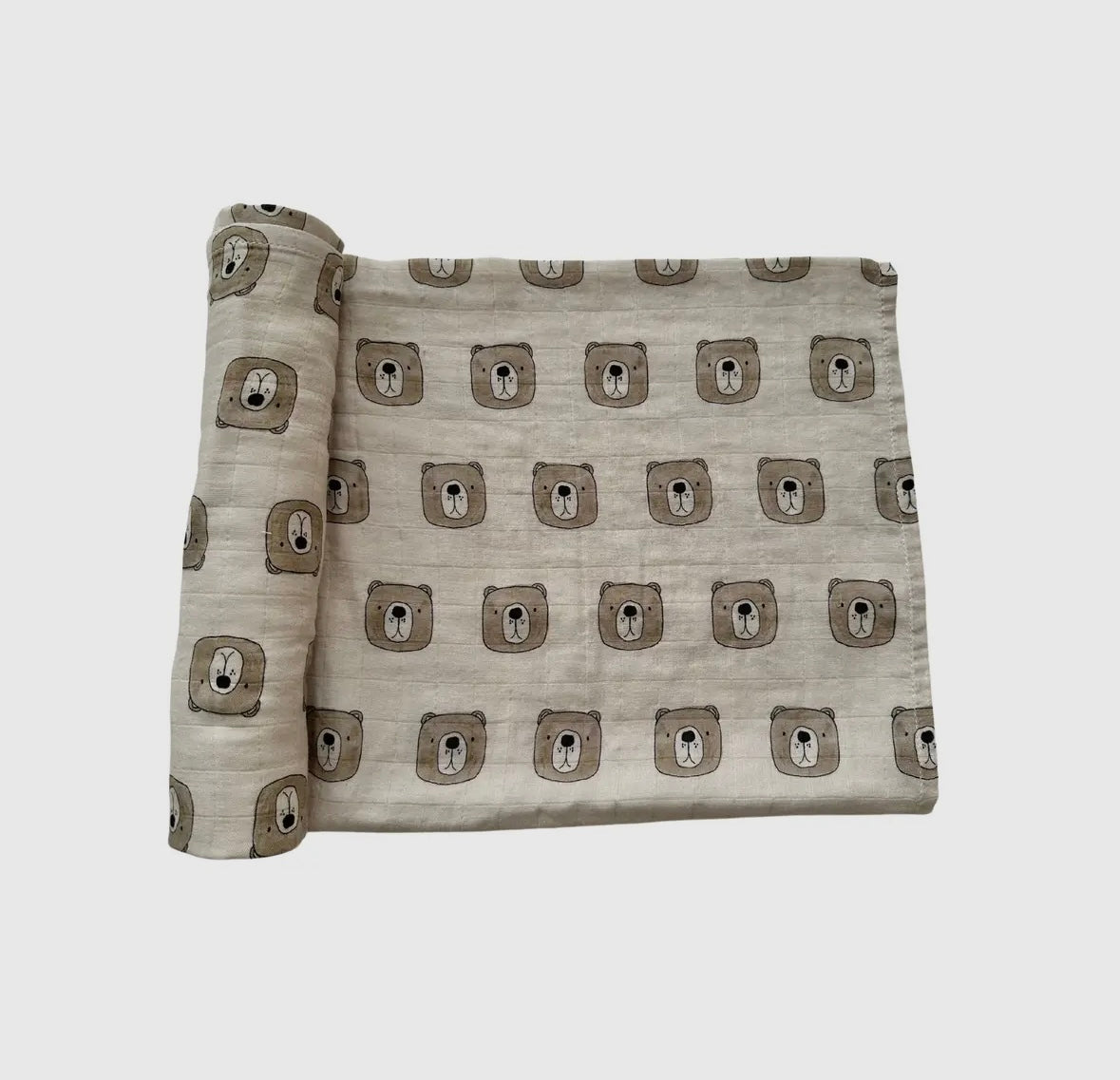 Muslin Swaddle | Brown Bear