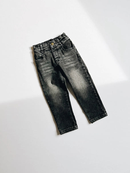 Faded Black | Stretch Denim