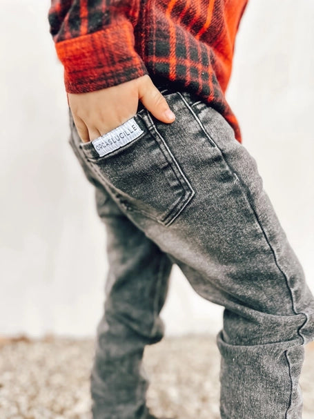 Faded Black | Stretch Denim