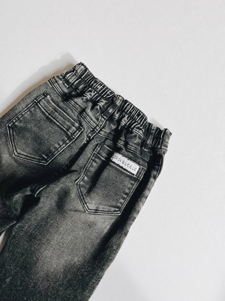 Faded Black | Stretch Denim
