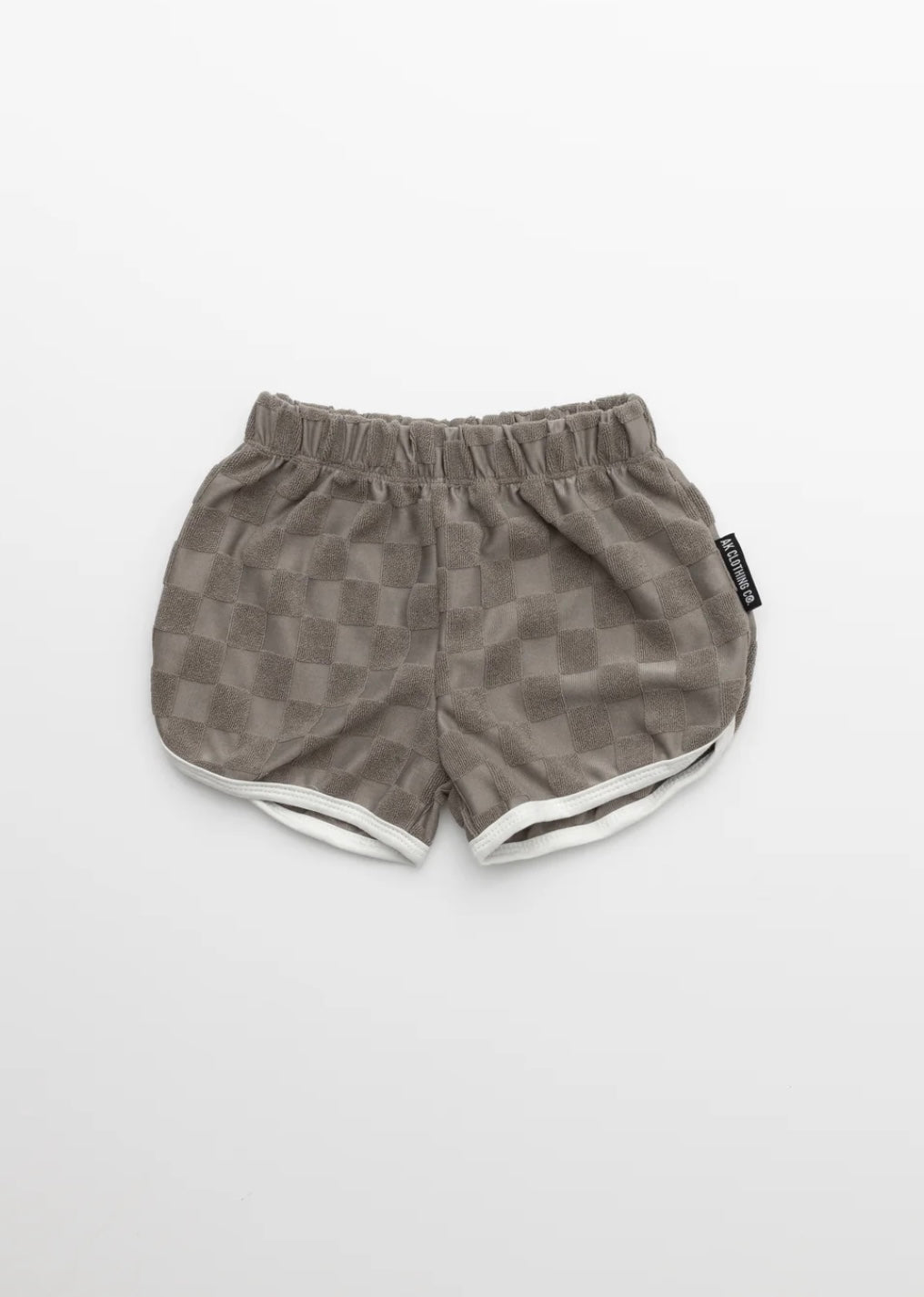 AK Checker Terry Shorts | Slate
