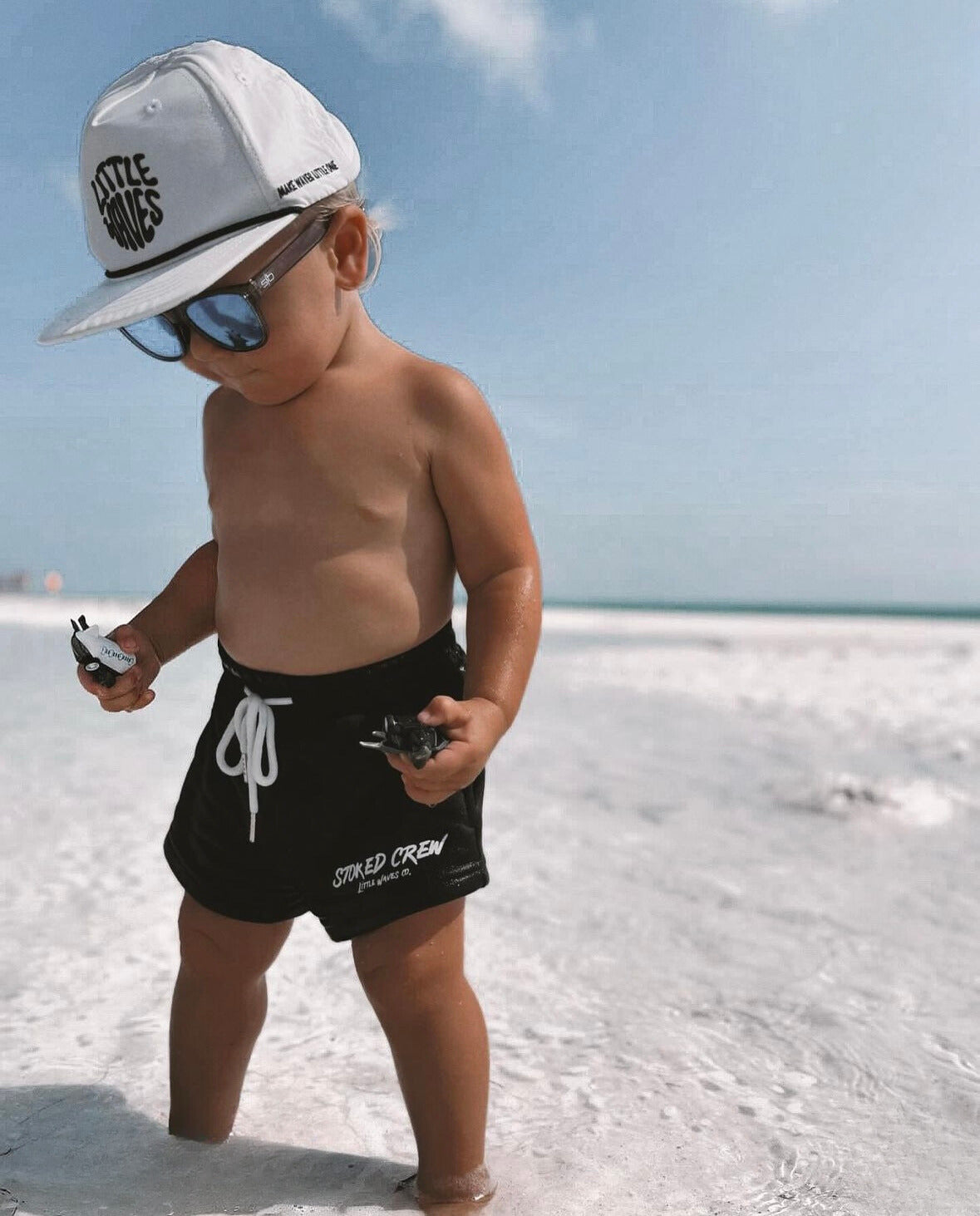 Stoked Crew Shorties | Black