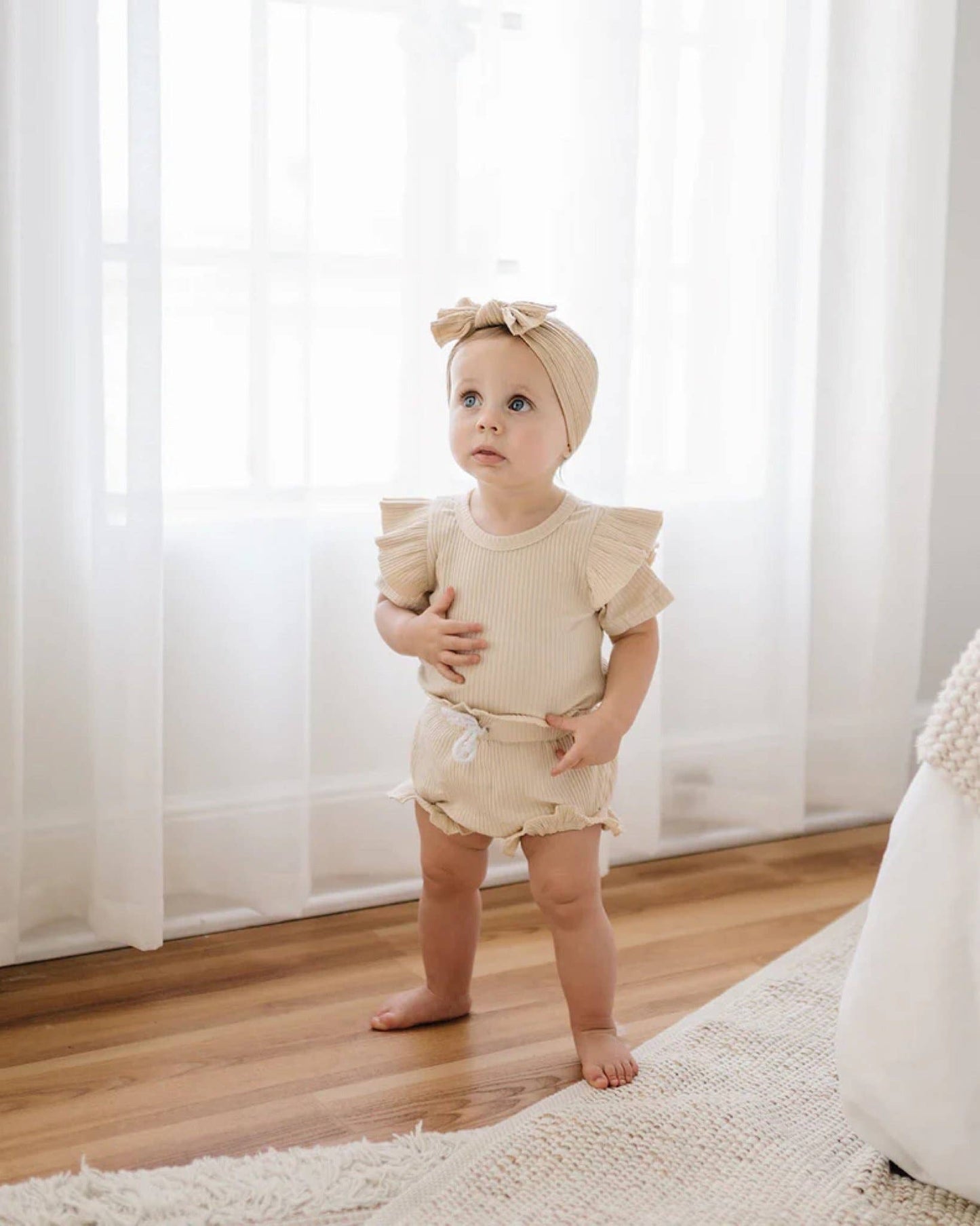 Ribbed Shorts Set | Vanilla
