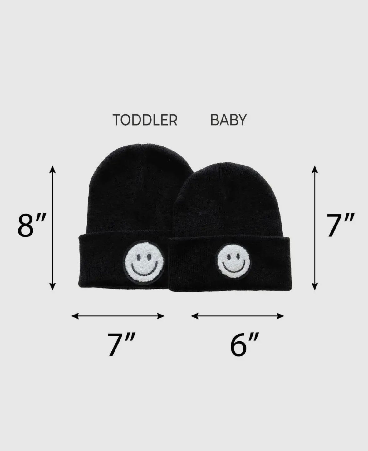 Smiley Beanie | Black