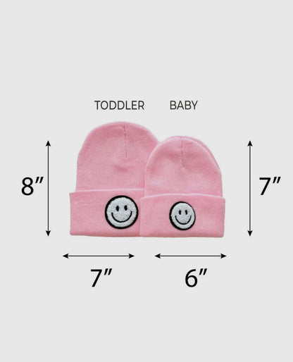Smiley Beanie | Pink
