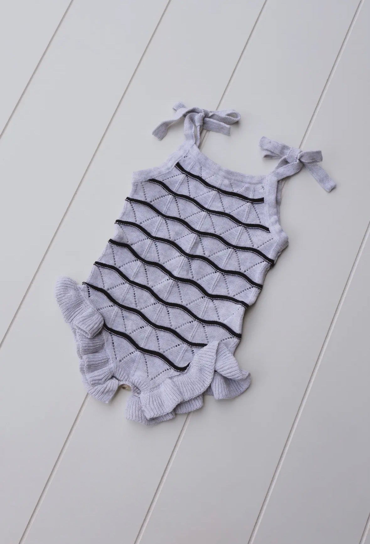 Knit Ruffle Onesie