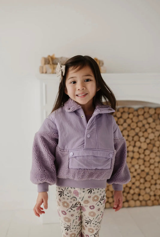 Sherpa Pullover | Lavender