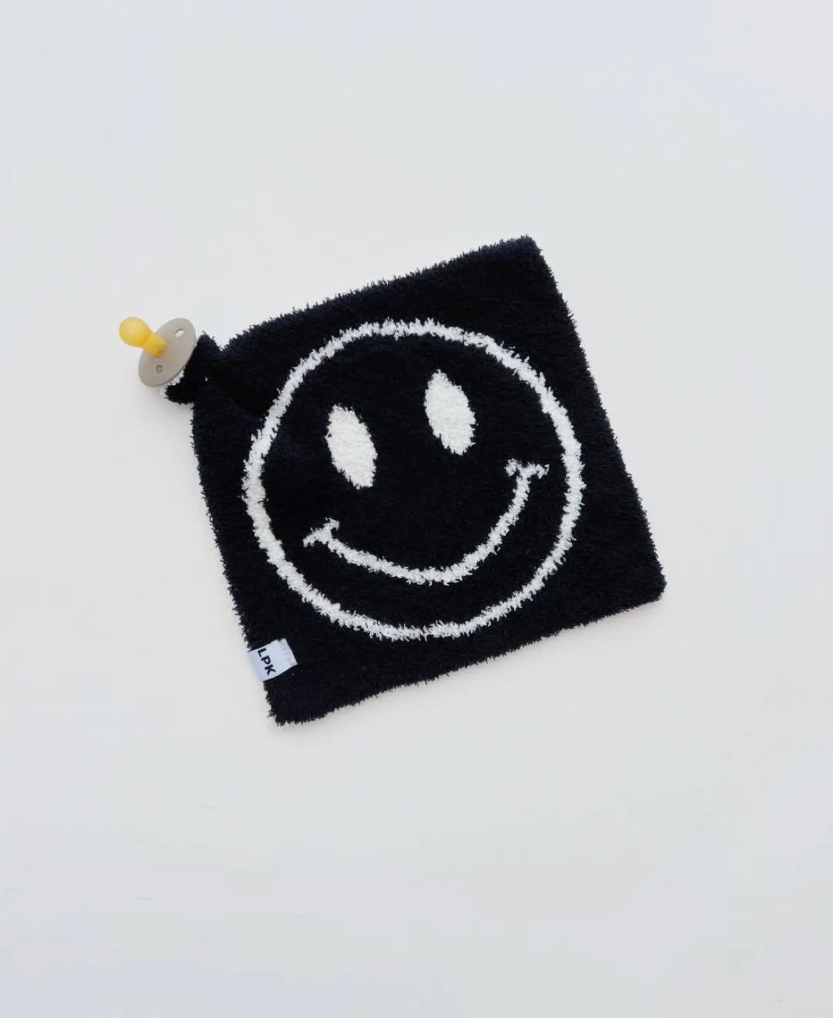 Plush Lovey | Black Smiley