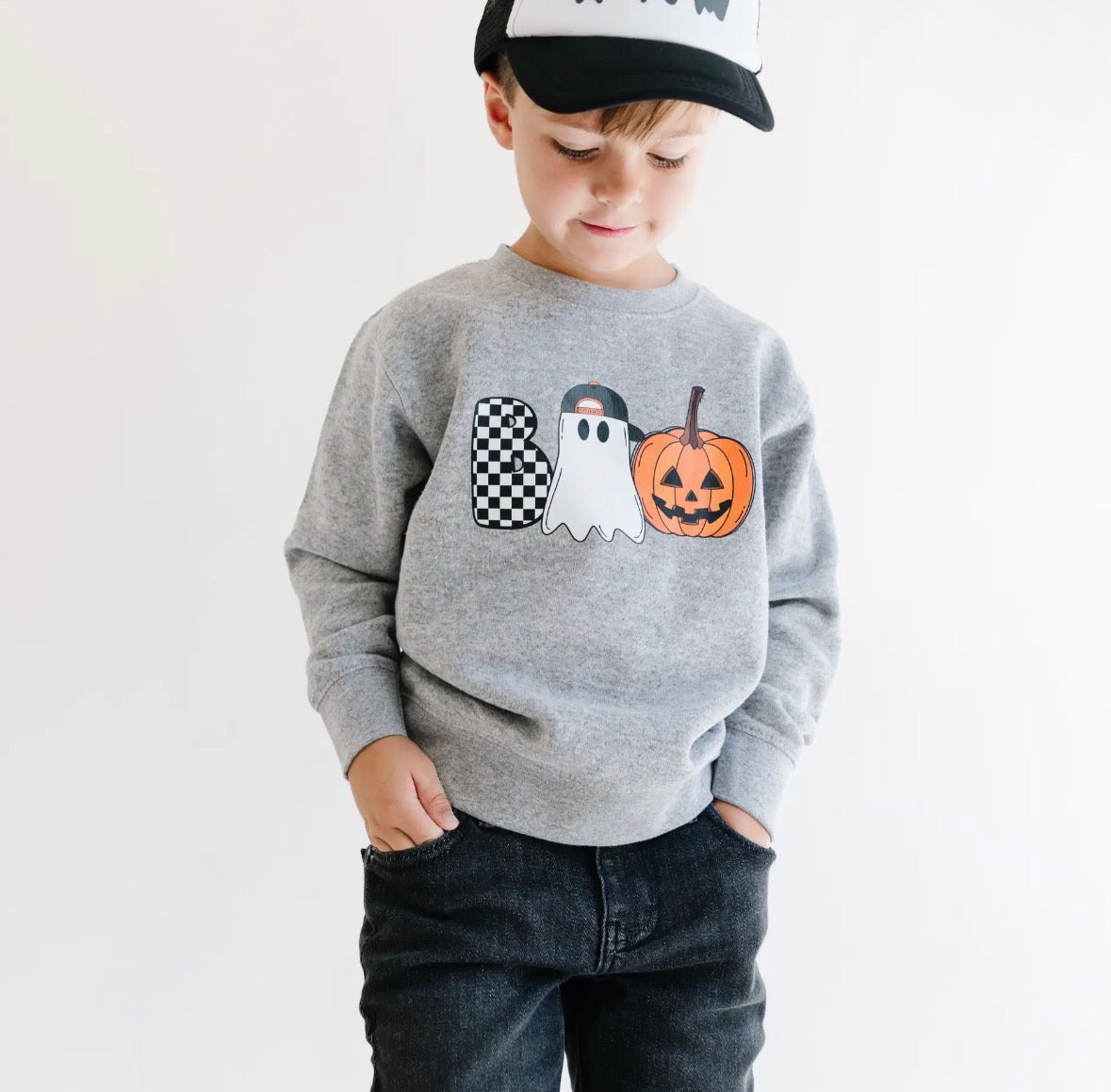 PRE-ORDER Boo Ghost Crew | Grey