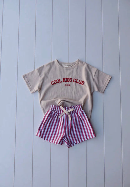 Vintage Stripe Shorts | Pink