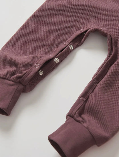 LB Waffle Romper | Huckleberry