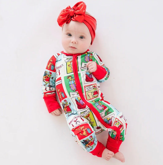PREORDER Bamboo Zippy | Merry Grinchmas