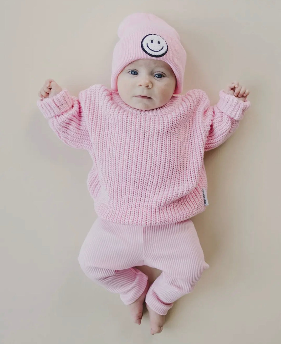 Smiley Beanie | Pink