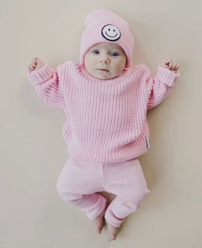 Smiley Beanie | Pink