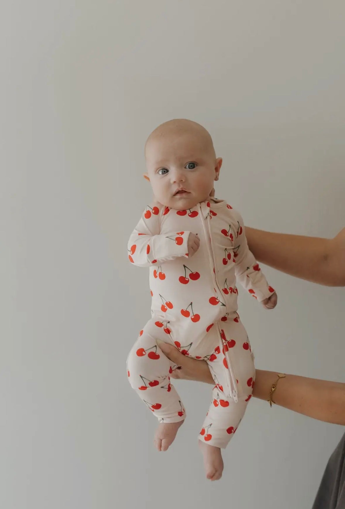 ff Bamboo Zip Pajamas | Cherry Orchard