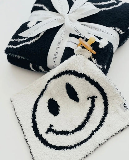Plush Lovey | Black Smiley