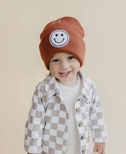 Smiley Beanie | Rust
