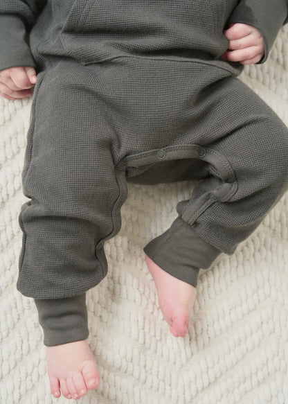 LB Waffle Romper | Shadow