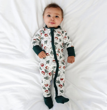 PREORDER Bamboo Zippy | Santa Christmas Trees
