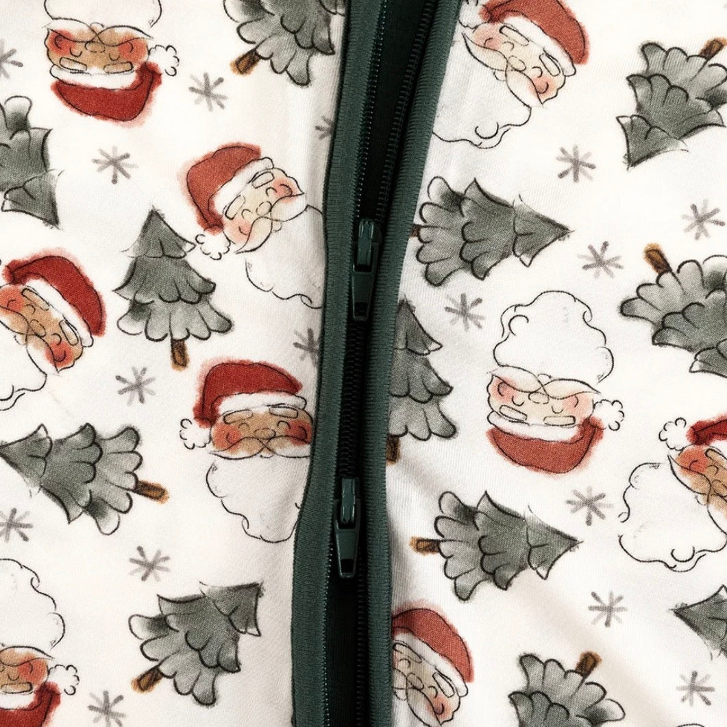 PREORDER Bamboo Zippy | Santa Christmas Trees