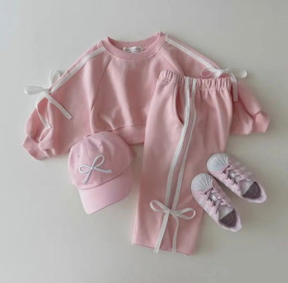 Bow Sweatsuit | Pink