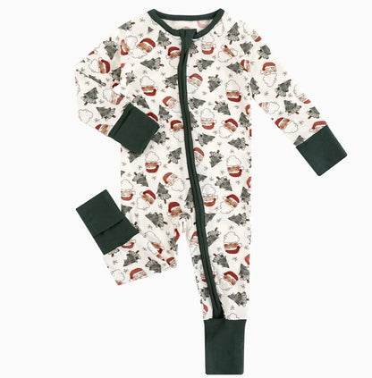 PREORDER Bamboo Zippy | Santa Christmas Trees