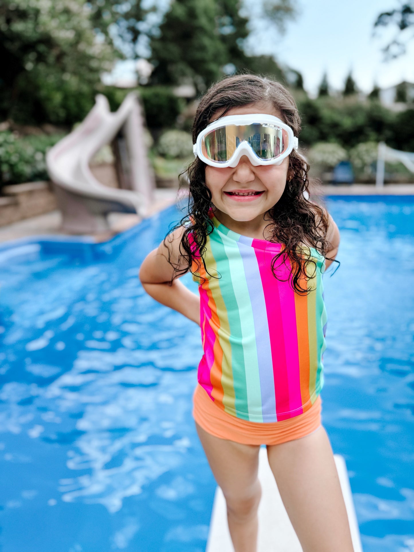 Swell UV protected swim goggles