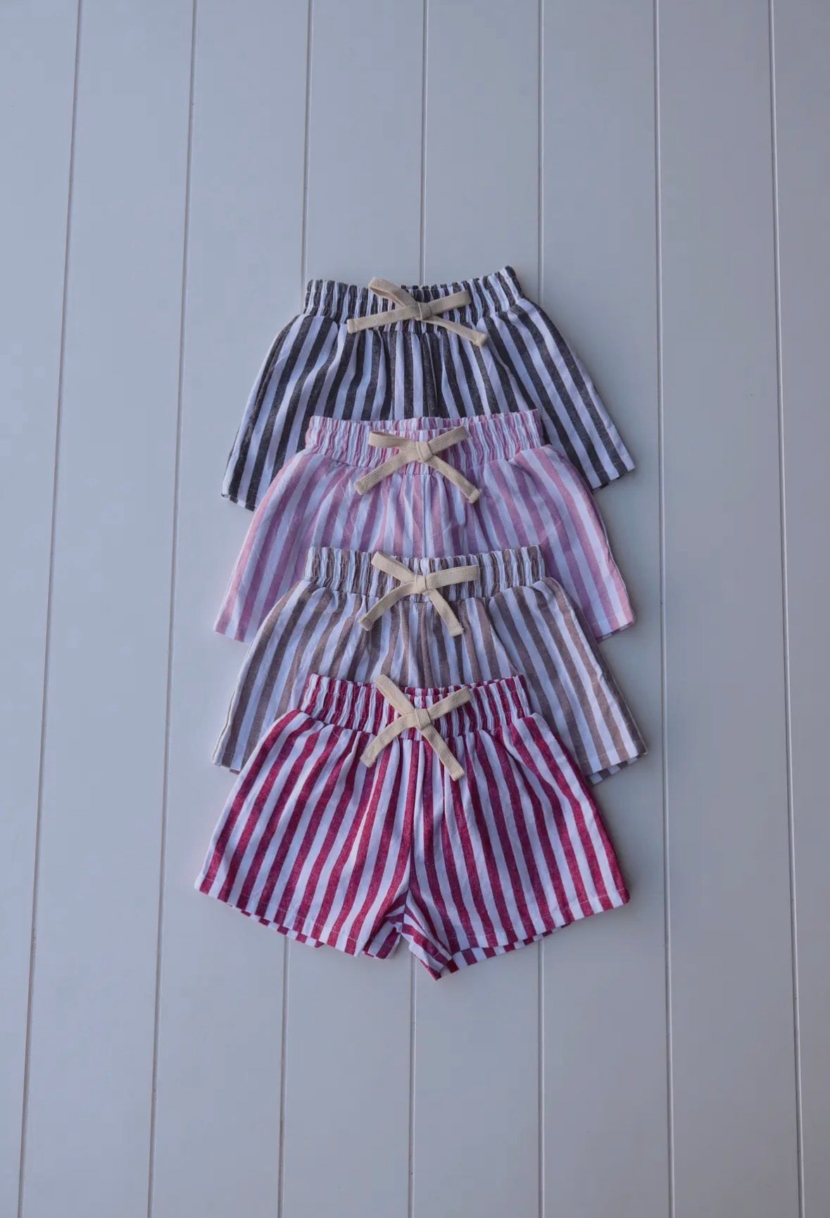 Vintage Stripe Shorts | Pink