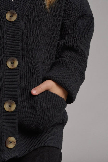 LB Knit Cardigan | Black