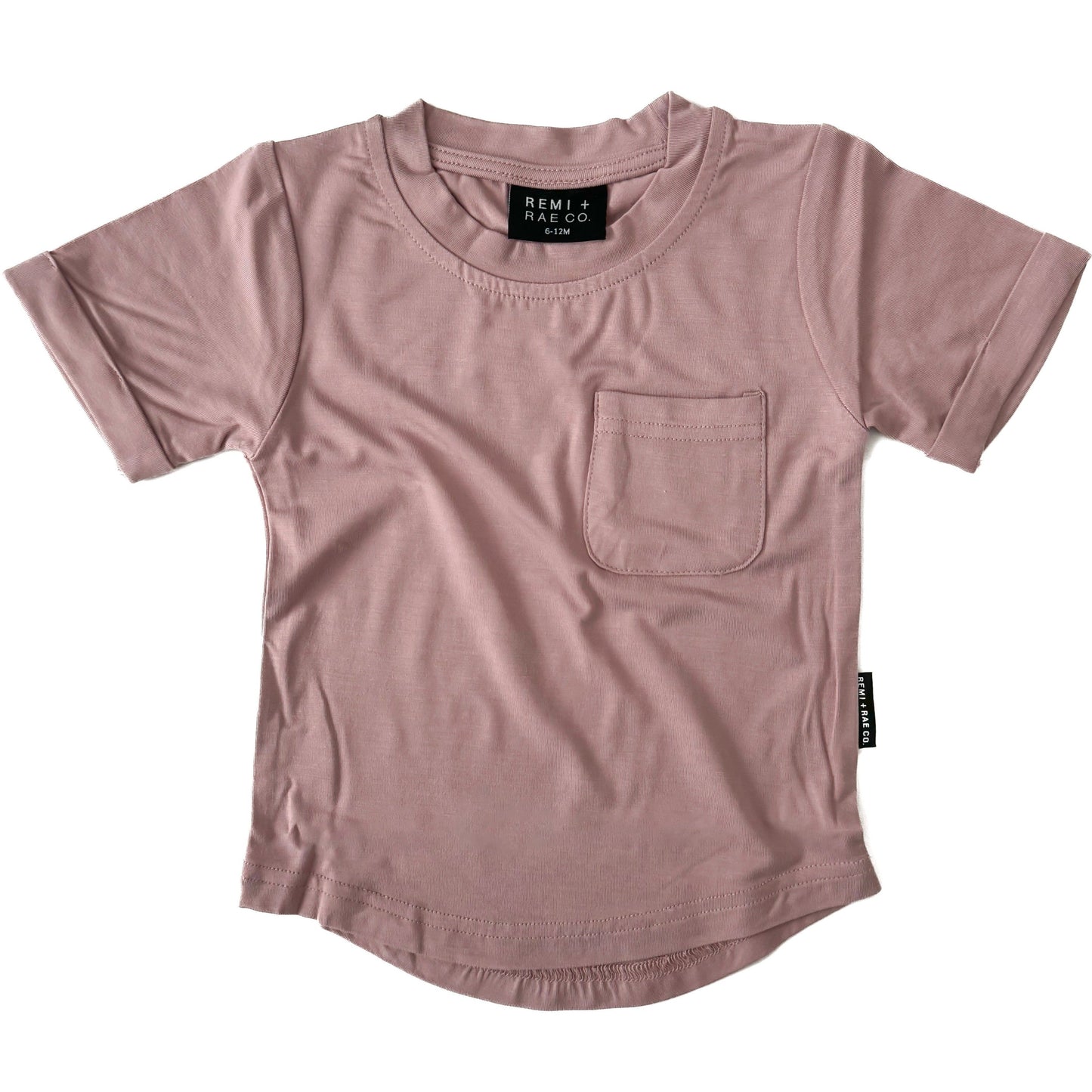 BAMBOO POCKET TEE - DESERT ROSE