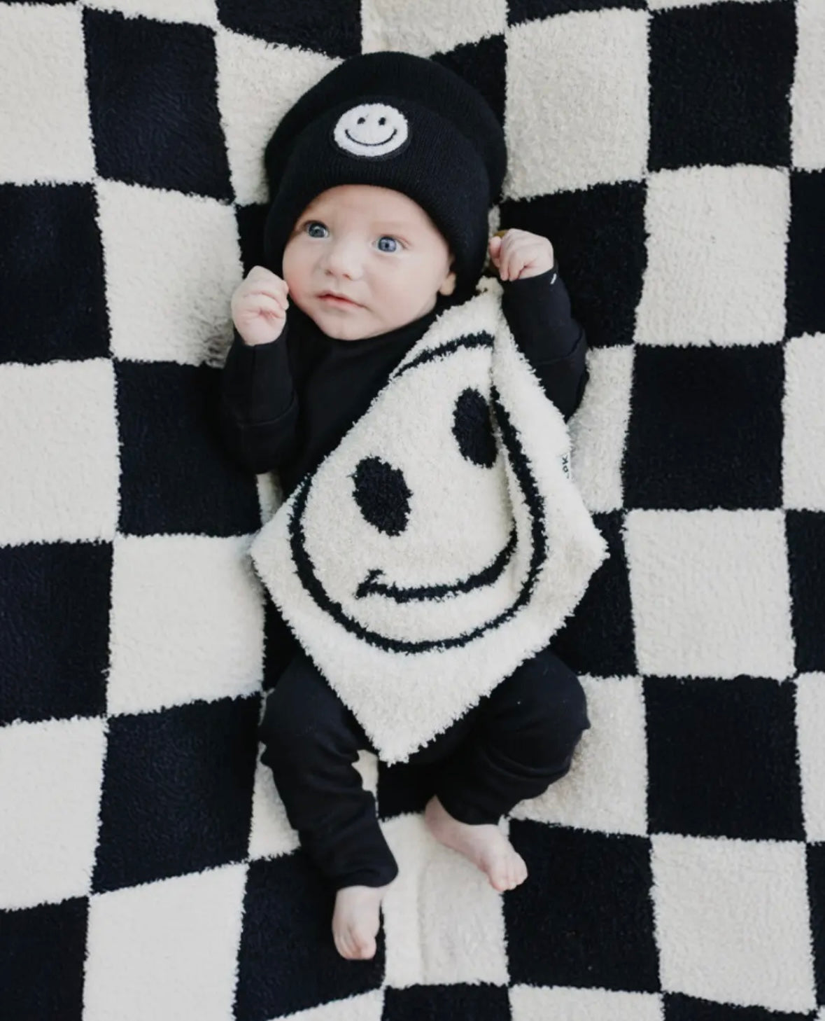 Fuzzy Blanket | Black Check