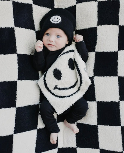 Fuzzy Blanket | Black Check