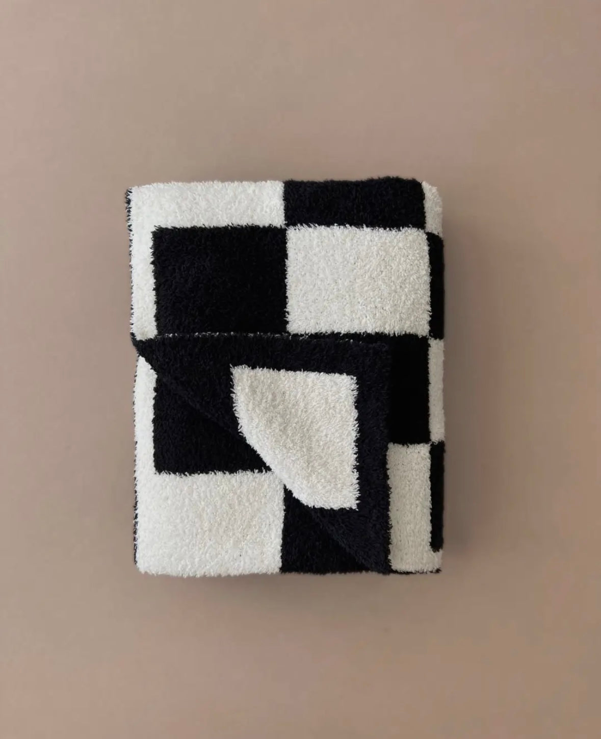 Fuzzy Blanket | Black Check