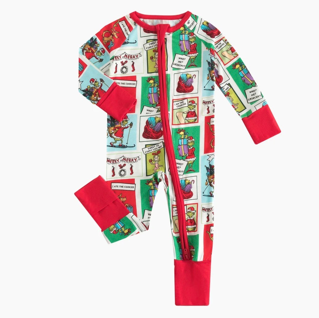 PREORDER Bamboo Zippy | Merry Grinchmas