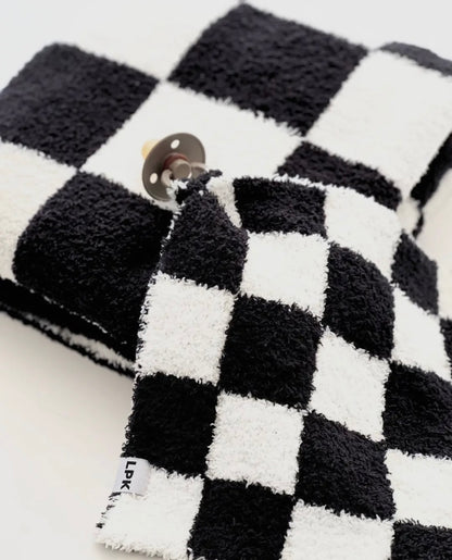 Fuzzy Blanket | Black Check
