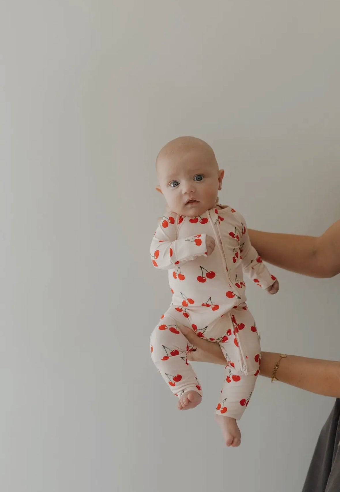 ff Bamboo Zip Pajamas | Cherry Orchard