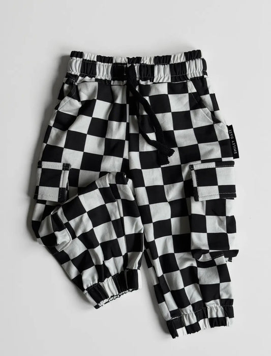Checkered Cargo Joggers