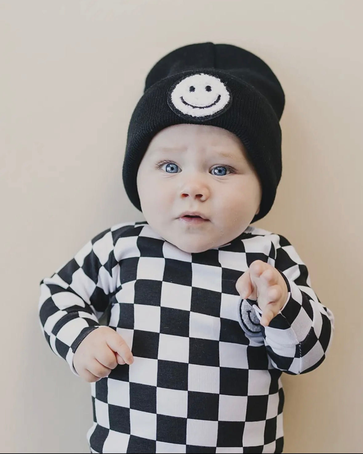 Smiley Beanie | Black