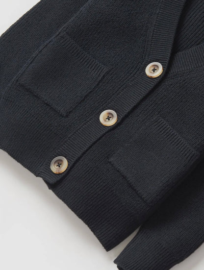 LB Knit Cardigan | Black