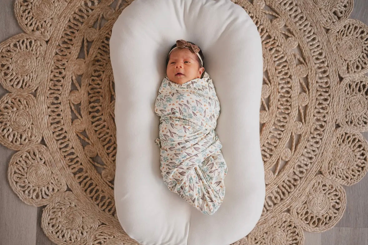 Bamboo Stretch Swaddle | La La Floral