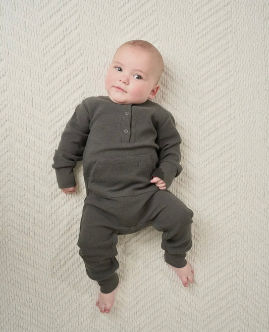 LB Waffle Romper | Shadow