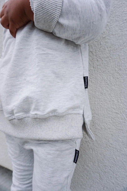 Ash Gray | Two-Piece Jogger Set